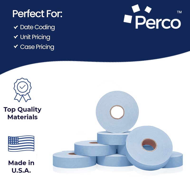 Perco Fluorescent Orange Pricing Labels for Monarch 1136 - 3 Sleeves, 24 Rolls (42,000 Labels) - Includes Bonus Ink Roll - Image 4